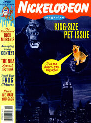 Nickeodeon Magazine cover April May 1994 King Kong