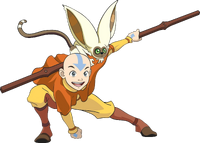 Aang with Momo2