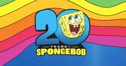 SpongeBob's 20th anniversary logo