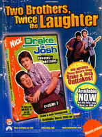 Drake and Josh Suddenly Brothers DVD print ad Nick Mag March 2005