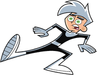 Danny Phantom leaning back