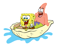 SpongeBob And Patrick In Clam Shell