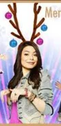 Carly Shay with antlers