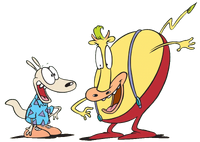 Rocko and Heffer Pointing