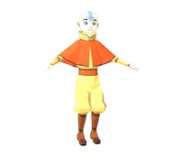 Aang's model from the THQ Australia version of the 2006 Avatar: The Last Airbender video game adaptation