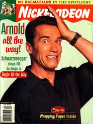 Nickelodeon magazine cover december 1996 arnold schwarzenegger