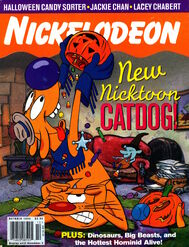 Nickelodeon magazine cover october 1998 catdog