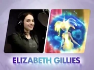 Liz Gillies recording for Daphne, shown in a 2012 commercial