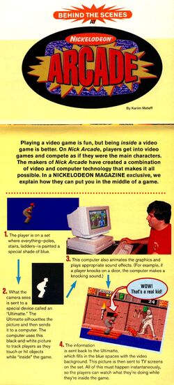 Nickelodeon Arcade article NickMag apr may 1994