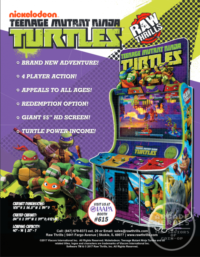 Teenage Mutant Ninja Turtles (arcade game), Nickelodeon