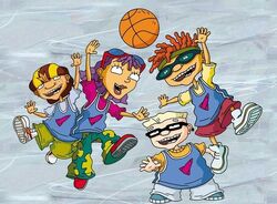 Rocket Gang Playing Basketball