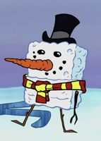 Snow sponge.png (708 KB) Unnamed snow spongeResembles SpongeBob SquarePants Appears in the SpongeBob SquarePants episode "Out of the Picture"