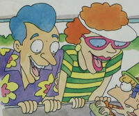 Two unnamed adultsResemble Stu and Didi Pickles Appear in the Rugrats book Rugrats Blast Off