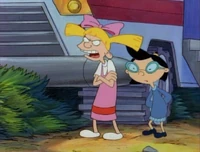 Phoebe with Helga.
