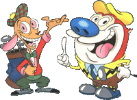 Ren and Stimpy golf