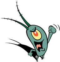 Plankton Yelling Up