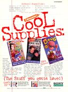 1994 print ad for Nickelodeon VHS releases.