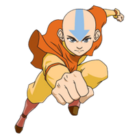 Aang punching