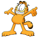 Garfield smiling