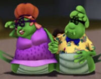 Mr. and Mrs. DoppweillerResembles Ebenezer and Martha Wheezer Appears in the Planet Sheen episode "There's Something About Scary"