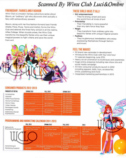 Nickelodeon Consumer Products Winx Club Program 2011-2013