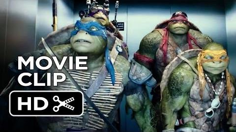 Teenage Mutant Ninja Turtles Official Movie CLIP - The Elevator (2014) - Ninja Turtle Movie HD