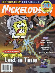 Nickelodeon Magazine cover March 2006 SpongeBob Lost in Time