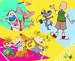 The first three Nicktoons wallpaper