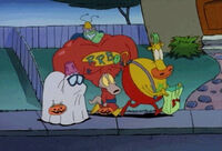 Rocko in his Halloween costume