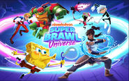 Title screen of Super Brawl Universe