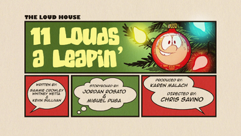 11 Louds a Leapin' Title Card