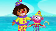 Clown Dora and Clown Boots