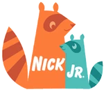 2005 Raccoons; this was used as the Nick Jr. On Demand logo and the on-screen bug for split-screen credits