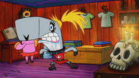 Unnamed Goth whaleResembles Pearl Krabs Appears in the SpongeBob SquarePants episode "Mall Girl Pearl"