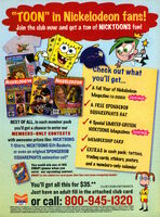 October 2004 ad for the Nick Mag Club.