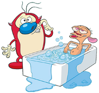 Ren and Stimpy Bath