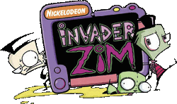 Invader Zim logo and characters