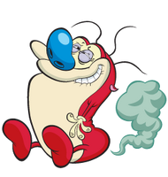 Stimpy farting.