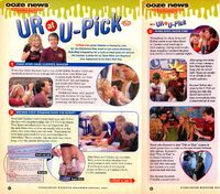 U-Pick Live featured in Ooze News in Nickelodeon Magazine, December/January 2004