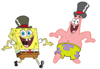 Patrick and SpongeBob Top Hats