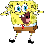 SpongeBob happy stock art