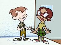 Rudy brings Penny into ChalkZone for the first time.