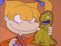 Angelica holding a Reptar bar