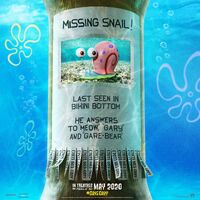 Missing Snail SpongeBob poster