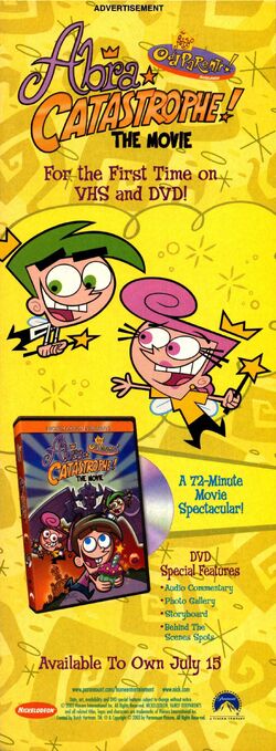 Fairly Odd Parents Abra-Catastrophe DVD print ad NickMag June July 2003