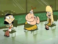 Penny farts with her armpit