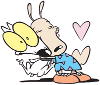 Rocko Hugging Spunky