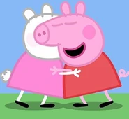 Peppa and her best friend Suzy Sheep