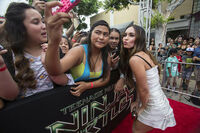 Megan Fox greeting fans