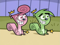 Cosmo and wanda as squirrels